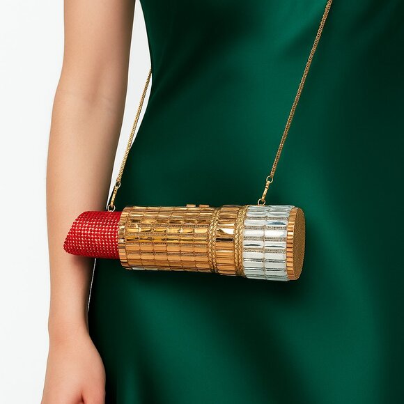 Luxury Crystal Clutch Evening Bag for Special Occasions - Picture 4 of 4